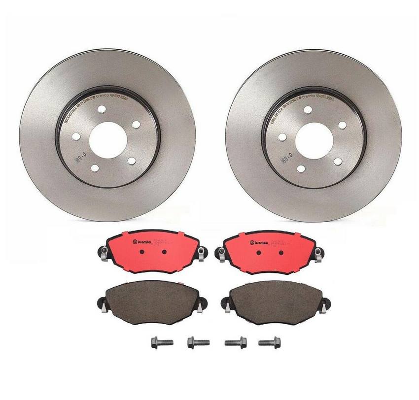 Jaguar Brembo Brakes Kit - Pads and Rotors Front (300mm) (Ceramic) C2S52091 - Brembo 1549271KIT